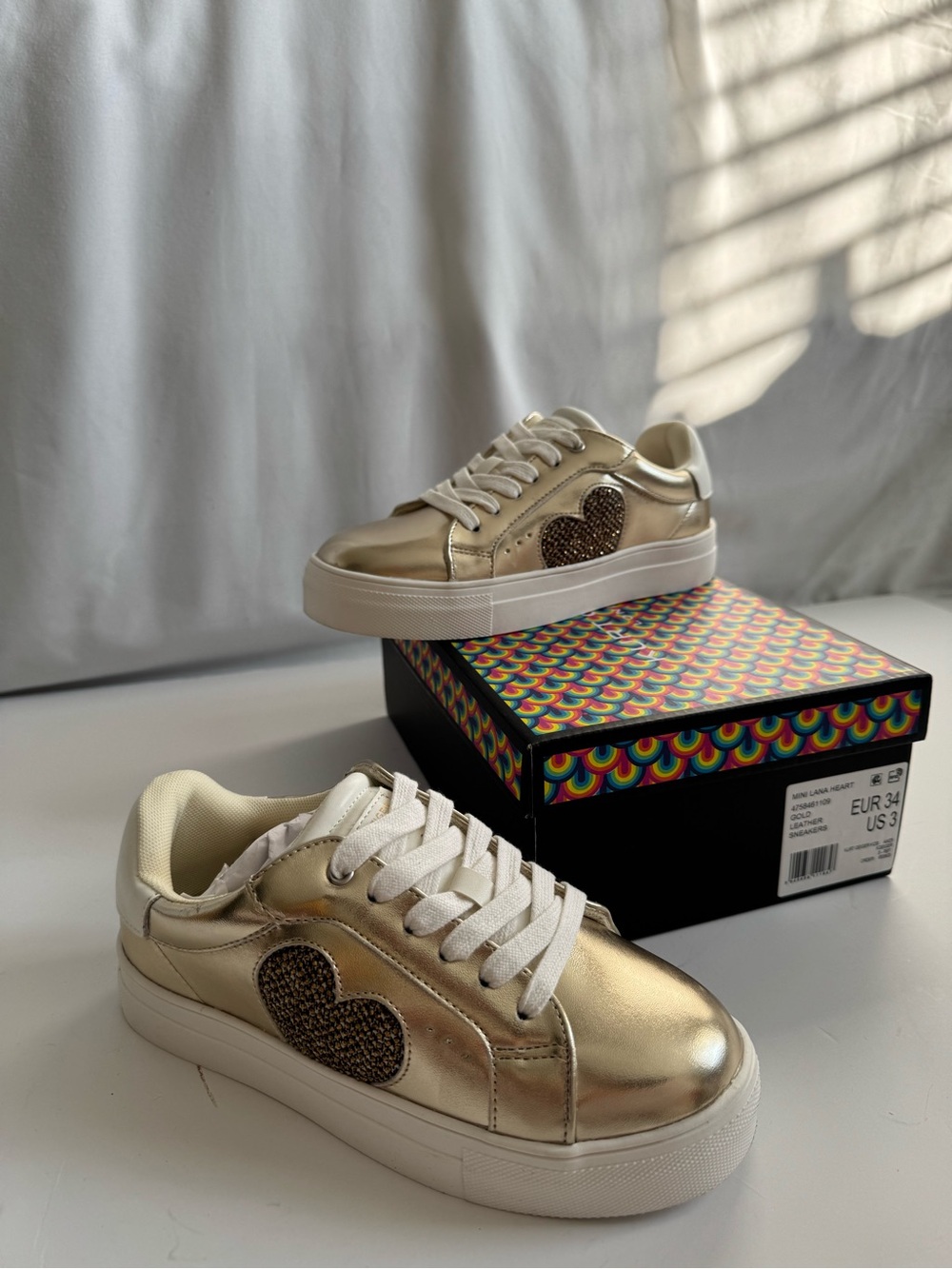 NWT! Kurt Geiger Kids mini Lana heart shoes - size 3 - Picture 6 of 10